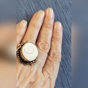 Eye Of Shiva Ring, Sz 6, 925 Stamped, Made In India By Artisans